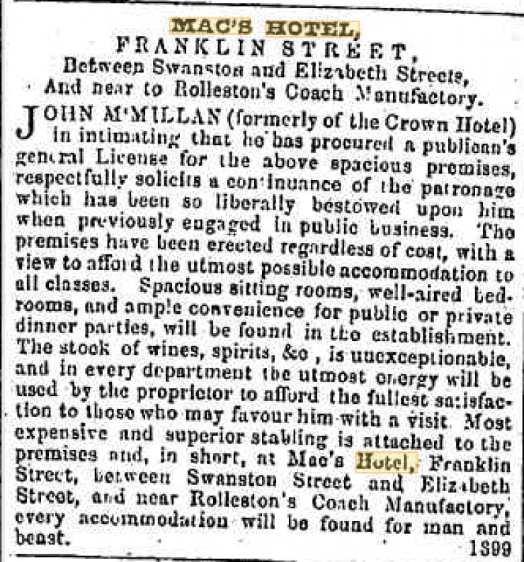 from The Banner 20 December 1853 (via TROVE)