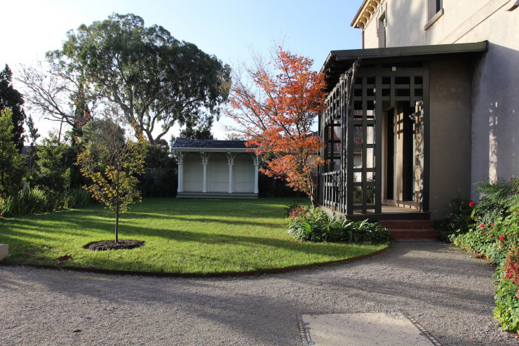 Pavilion on home ground