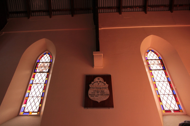 Pebble Church windows