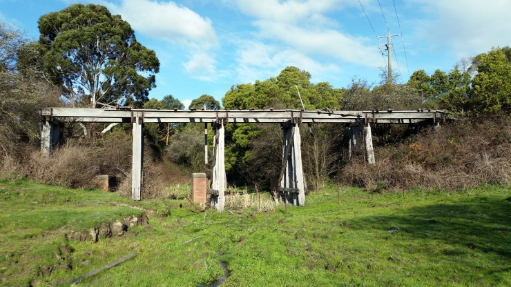 Glen Forbes Rail Bridge, August 2015