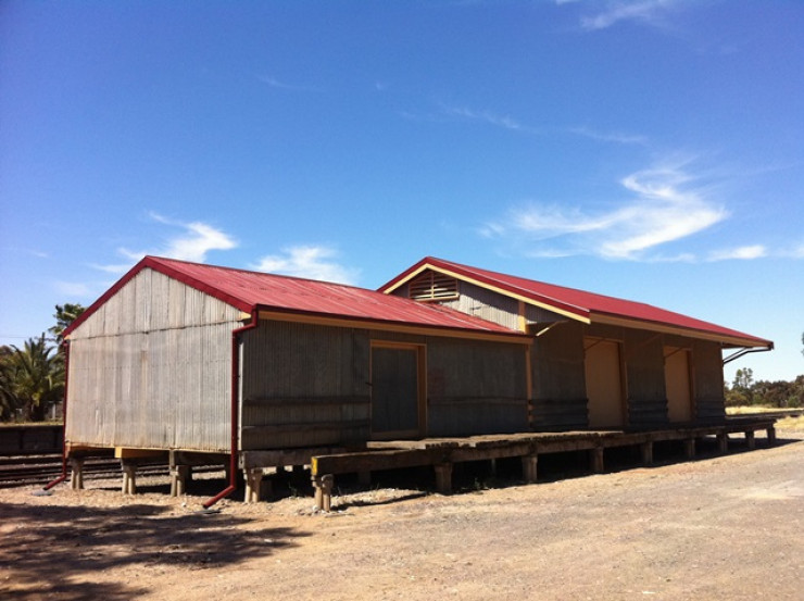 Kaniva Railway Station goods shed