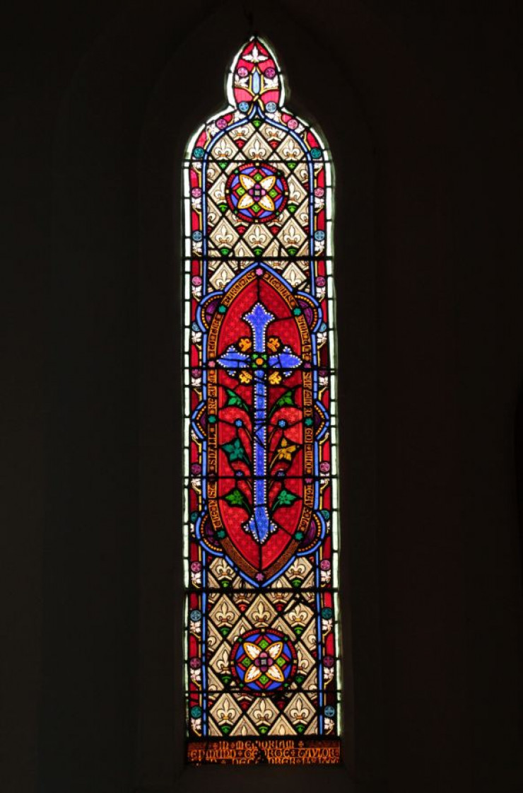 Historic Stained Glass at St Luke's Anglican Church at Yea