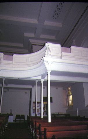 baptist church melb interior balcony