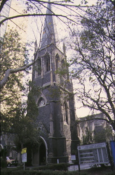 1 wesley church lonsdale street melb spire external view