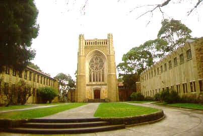 newman college university of melb entry chapel sw jun1999