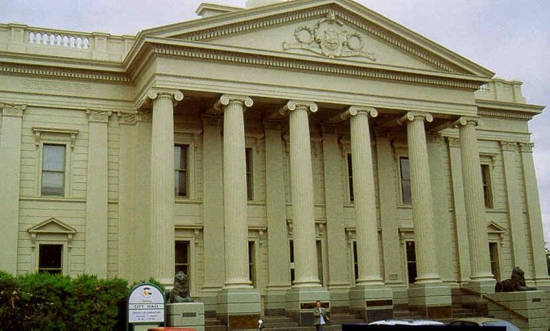 geelong town hall gheringhap street geelong front elevation publication