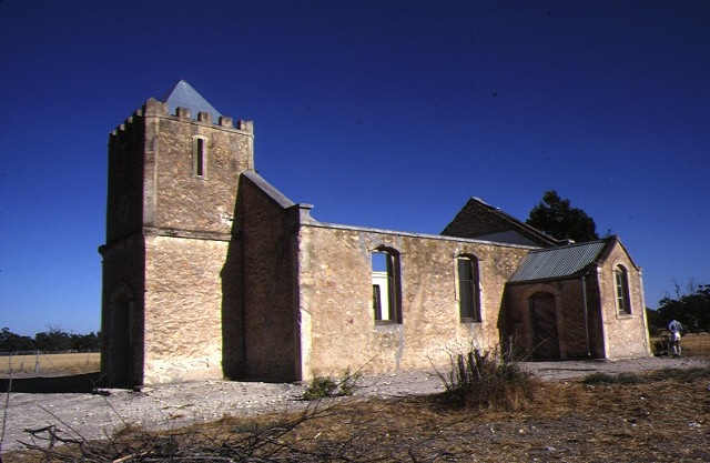 ebenezer mission antwerp ruined church rear view