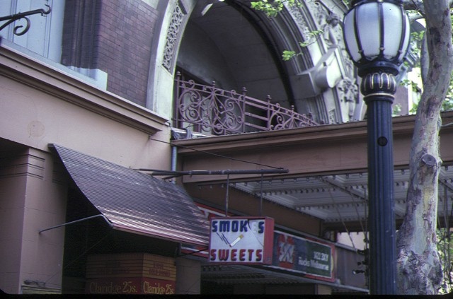 auditorium collins street melbourne entrance arch oct1982