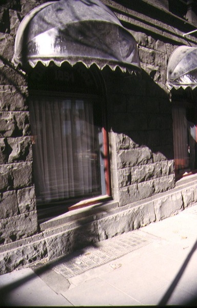 former levicks &amp; piper wholesale ironmonger's warehouse king street melb detail front window