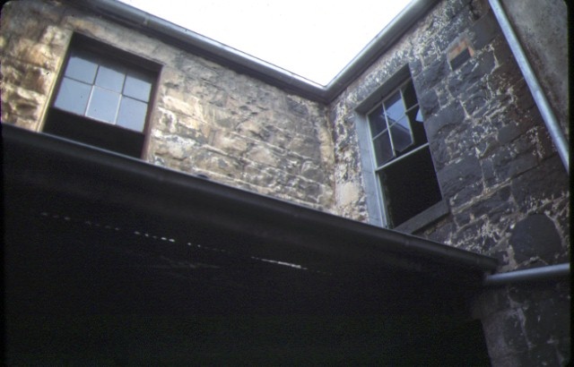 glass terrace gertrude street fitzroy rear stonework aug1978