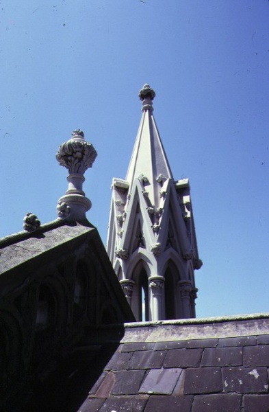 john knox free presbyterian church swanston street detail of turret