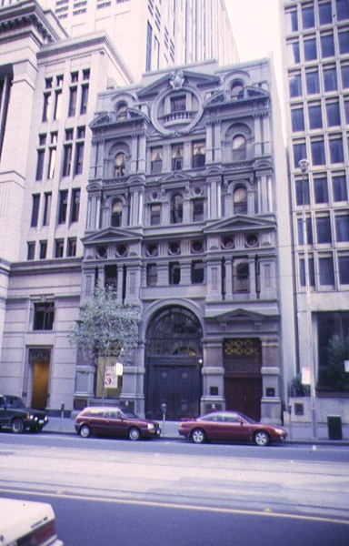 1 mercantile bank collins street melbourne front view