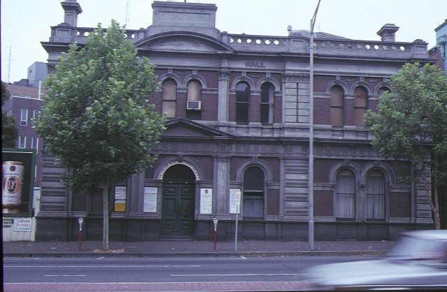 1 horticultural hall victoria street melbourne front view 1991