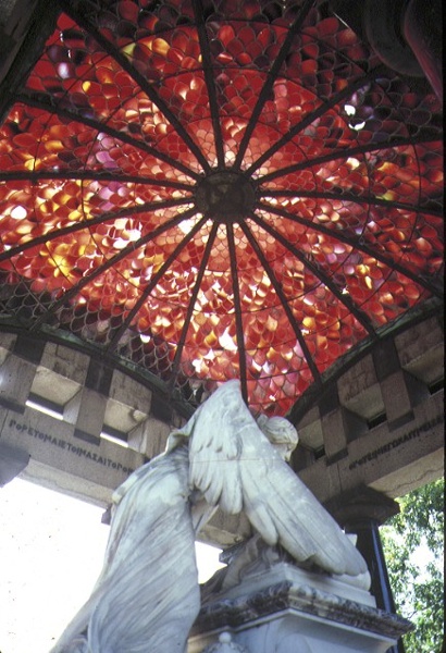 springthorpe memorial kew stained glass ceiling feb1986