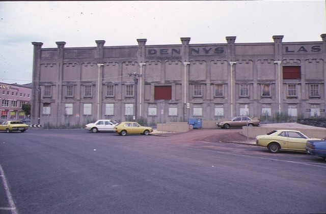 dennys lascelles wool stores geelong front view bow truss building demolished 1990