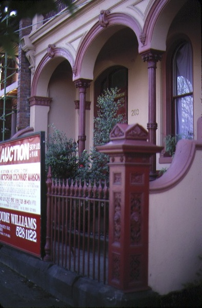 terrace 203 victoria parade fitzroy entrance gate jul1984