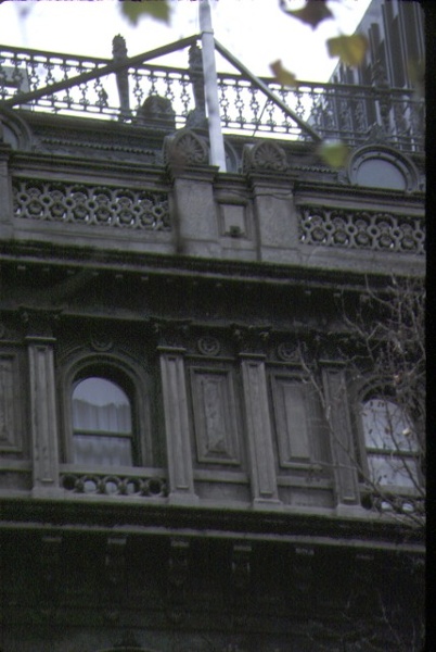 scottish house william street melbourne balcony view jul1985