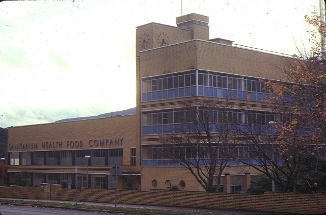 1 sanitarium health food company &amp; signs front view jun1981