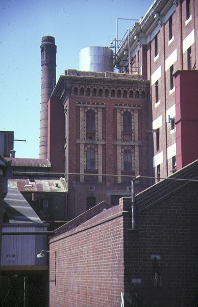 former victoria brewery victoria parade east melbourne rear view mar1985