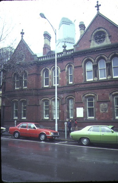 old bourke street west police station &amp; cell blocks bourke street melb front view