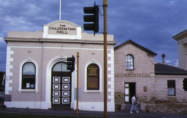 former telegraph office &amp; faulder watson hall barker street castlemaine front view faulder watson hall