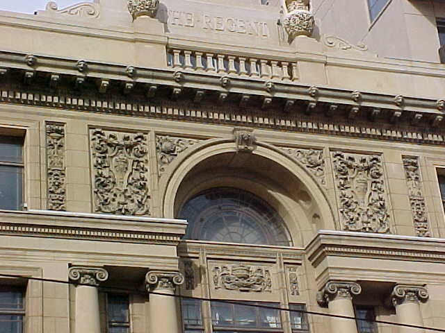 regent theatre collins street melbourne facade detail jul1999