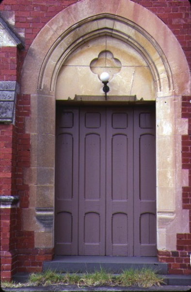 former union church elsternwick front entrance detail