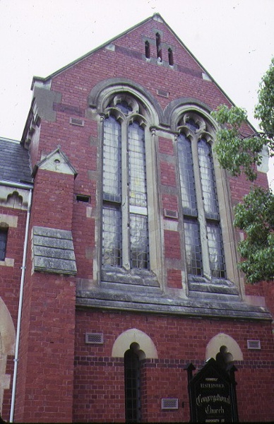former union church elsternwick front window detail