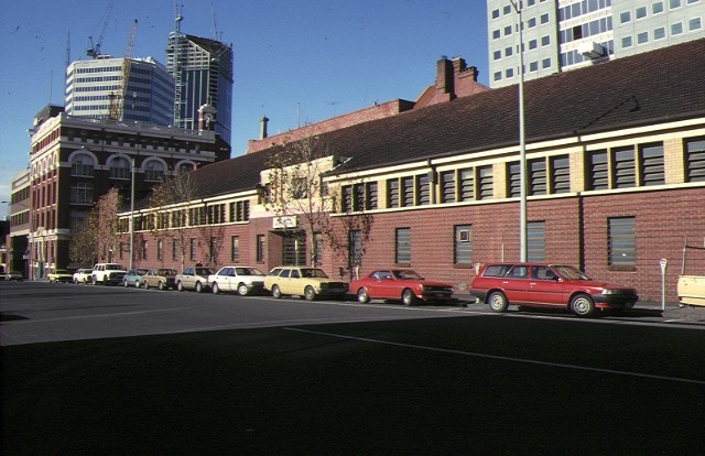 former royal australian army medical corps training depot a'beckett street melb front view 1990