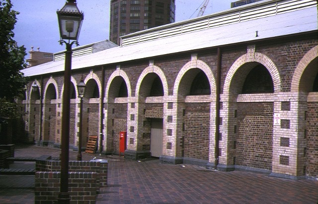 queen victoria market victoria street melbourne side view meat &amp; fish market