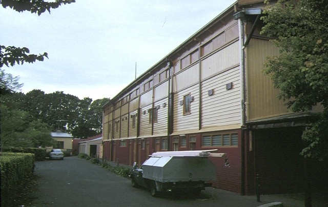 fitzroy cricket ground grandstand brunswick street fitzroy rear view may1993