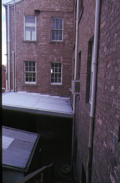 former phoenix clothing company king street melbourne side view rear windows