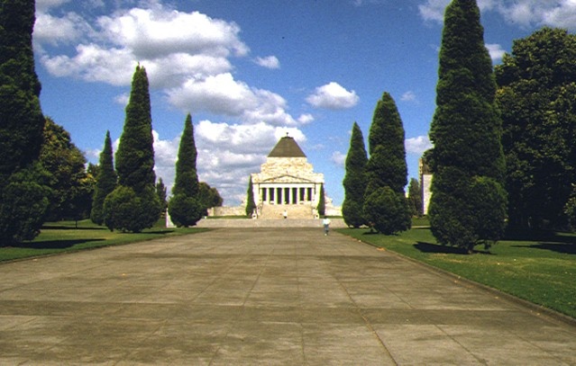 1 shrine of remembrance st kilda road melbourne front view