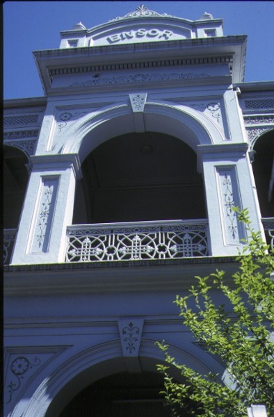 ensor 172 victoria parade east melbourne detail of balcony nov1990