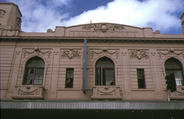 former barkly theatre barkly street footscray front windows aug1990