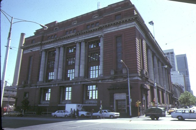 former mail exchange bourke street melbourne side view jan1978