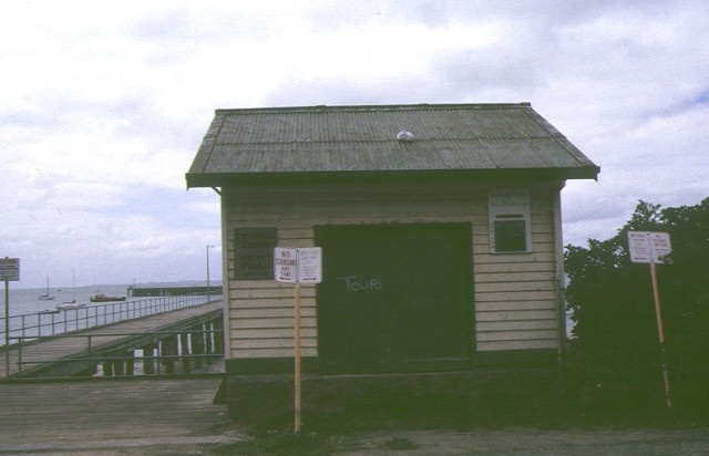 former jetty cargo shed flinders foreshore flinders entrance view
