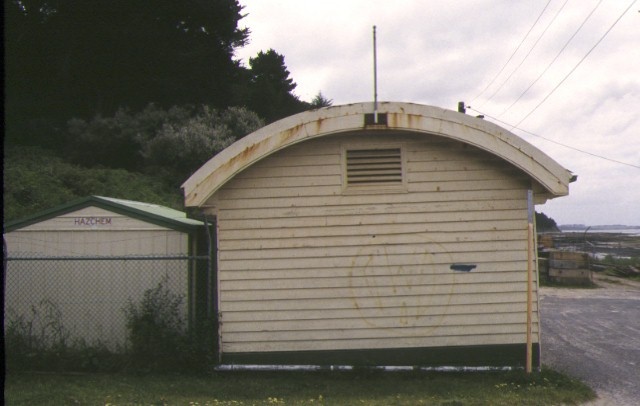 former jetty cargo shed flinders foreshore flinders rear shed side view