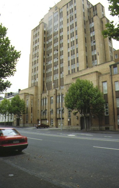 police headquarter's complex russell street melbourne front view