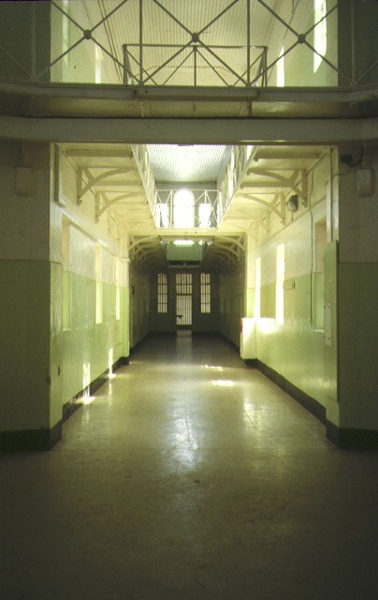 former hm prison challis street castlemaine interior corridor dec1992