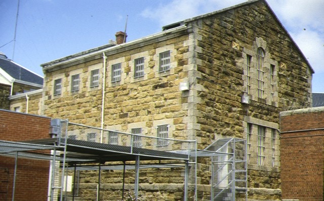 former hm prison challis street castlemaine rear view of cell block