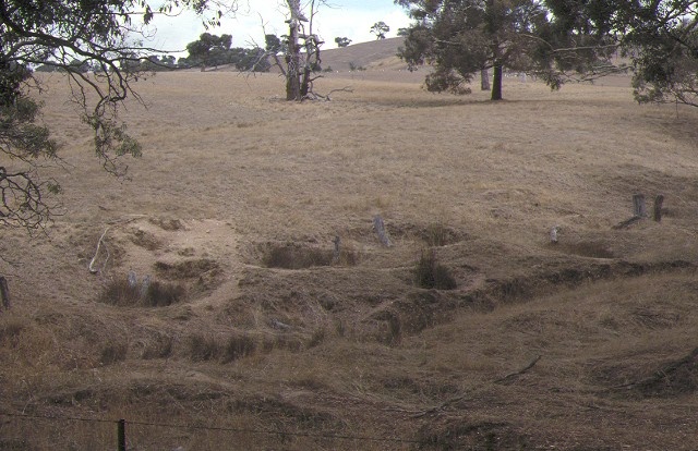 1 hard hill mining site garden gully road stawell landscape mar1990