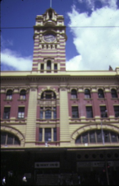 flinders street railway station complex flinders street melbourne tower view