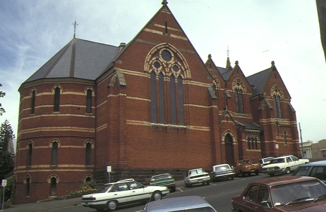 1 former wesleyan church &amp; sunday school ballarat view of church from northeast 1992