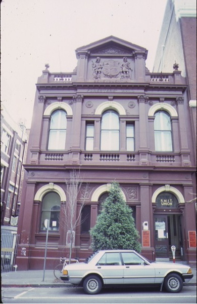1 former foresters hall la trobe street melbourne front view sep1980
