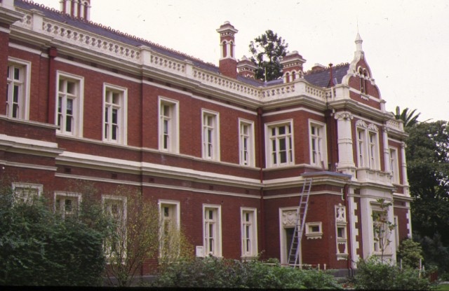 1888 building university of melbourne parkville side elevation