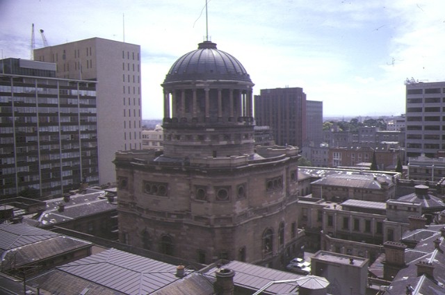 law courts william street melbourne tower view feb1985