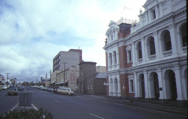 former telegraph station ryrie street geelong streetscape aug1984