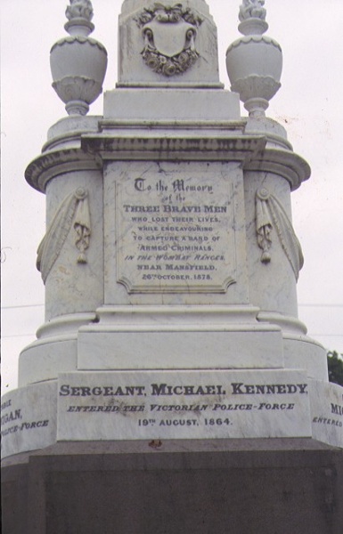 police memorial mansfield inscription detail jan1999