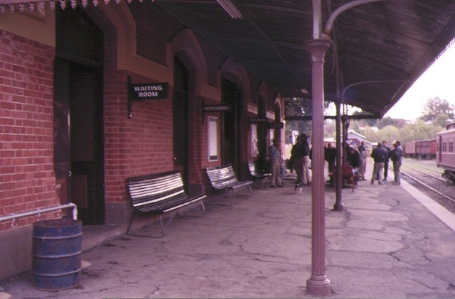 maldon railway station complex hornsby street maldon platform view